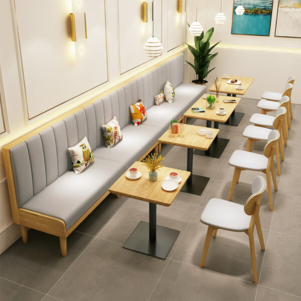 Bàn ghế Chủ đề nhà hàng quán trà sữa quán cà phê dựa vào tường ghế sofa nhà hàng tây nhà hàng trà nhà hàng Bàn ghế