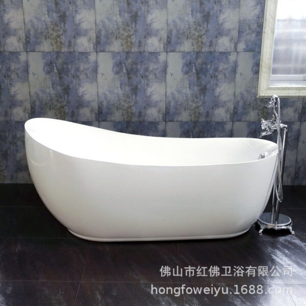 Bồn tắm một mảnh liền mạch độc lập chất lượng cao acrylic nhà dành cho người lớn Bồn tắm Bồn tắm 1,5-1,8 mét