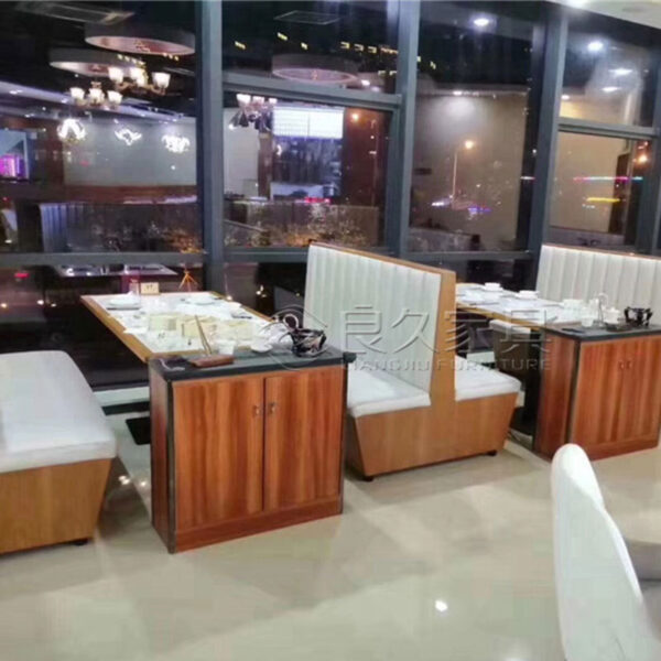 Bàn ghế Nhà hàng trà Jieyang Zhongshan Phòng trà Quán trà buổi sáng Ghế ngồi có Sofa Tấm ván chống cháy bằng đá cẩm thạch Bàn tủ trà Nhà sản xuất
