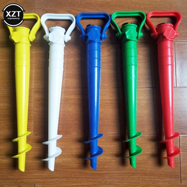 1 Chiếc Poetable Sun Bãi Biển Câu Cá Đứng Đi Mưa Vườn Hiên Dù Đất Mỏ Neo Spike Ô Co Giãn Đế Đứng