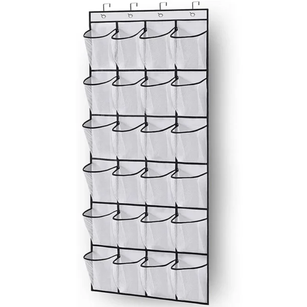 Tủ đồ 1X24 Lưới Treo Tường Đồ Lặt Vặt Giày Tổ Chức Vải Tủ Quần Áo Túi Có Giá Để Đồ Túi Lưới Trong Suốt Treo Trên cửa Hộp Vải