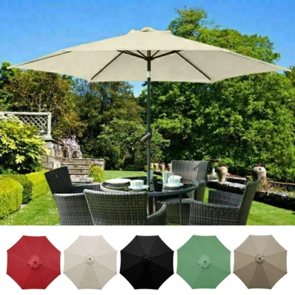 2/2.7/3M Bảo Vệ Tia UV Dù Che Nắng Ô Dù Sân Vườn Dù Chống Nước Đi Biển Tán Nắp Thay Thế 6/8 Sườn