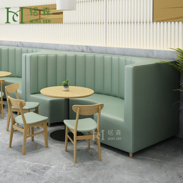 Bàn ghế Chủ đề nhà hàng phương tây quán trà sữa quán cà phê cửa hàng bánh hamburger thanh bán nguyệt hình chữ U Bàn ghế sofa