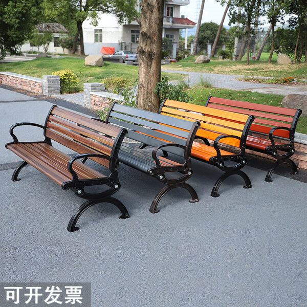 Ghế Vuông Giải Trí Ghế công viên ngoài trời Tựa Lưng Ghế Chờ Quận Gỗ Nhựa Ghế Dài Ngoài Trời Hàng Ghế
