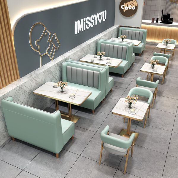 Bàn ghế Quán trà sữa Bàn ăn Bàn ghế sang trọng món ăn phương tây cafe sofa đơn giản bánh pizza nướng món tráng miệng gian hàng thương mại