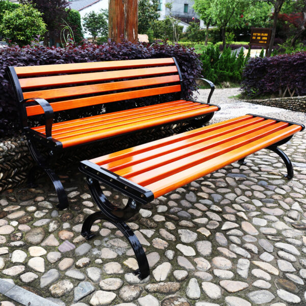 Ghế công viên giải trí Ghế giải trí ngoài trời Ghế băng hàng Ghế sát trùng Gỗ chắc chắn Tựa lưng Ghế giải trí Ghế đẩu bằng gỗ bằng nhựa