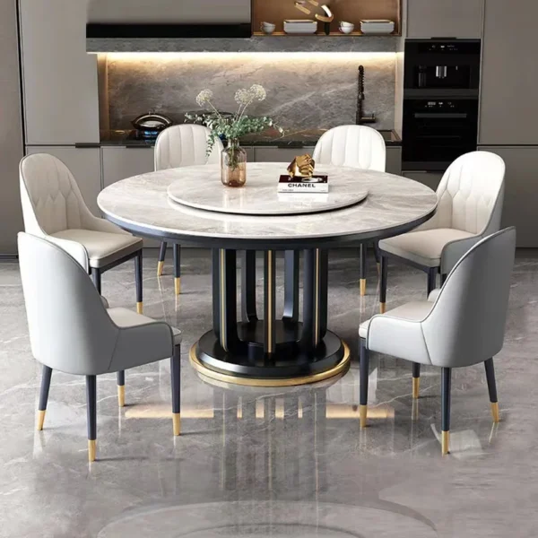 Bàn ăn Cao cấp Bàn Ăn Tròn Nhà Bếp Sống Bàn Trang Điểm Bộ Bàn Ăn Cà Phê Hiếu Khách Mesa Comedor Nội Thất Nhà Bếp WXHYH