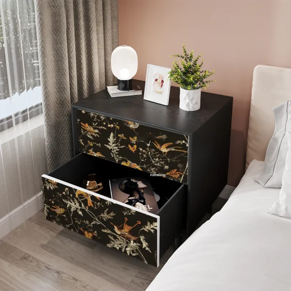 Tủ đầu giường Mỹ Retro Nội Thất Phòng Ngủ Thiết Kế Tay Đầu Giường Nhà Gỗ Chắc Chắn Bàn Đầu Giường Sáng Tạo Tùy Chỉnh Tủ
