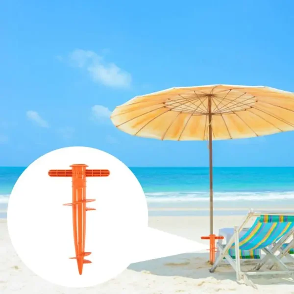 Ô Đi Biển Đế Cố Định Có Thể Điều Chỉnh Mặt Trời Đi Biển Hiên Dù Cát Mặt Đất Cố Định Mỏ Neo Đứng Di Động Dù Đất Mỏ Neo