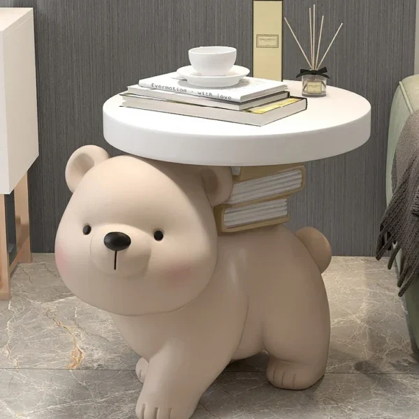 Bàn trà Tượng Gấu Bàn Bắc Âu Trang Trí Nhà Sàn Lớn Trang Trí Ghế Sofa Phòng Khách Bàn Đầu Giường Quà Tặng Tân Gia