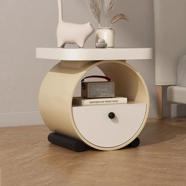 Tủ đầu giường Hiện Đại Bàn Đêm Nhỏ Retro Góc Tủ đầu giường Nhà Khách Sạn Mesa De Cabeceira Nội Thất phong cách Châu Âu