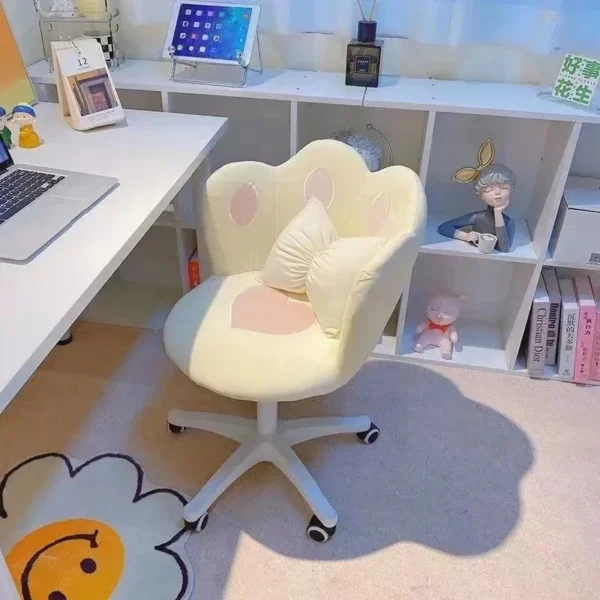 Ghế Văn Phòng Phòng Ngủ Ghế Xoay Văn Phòng Tại Nhà Tay Vịn 360° Ký Túc Xá phong cách Châu Âu Ghế Máy Tính Lưng Bàn Trang Điểm Ghế Nội Thất Thiết Kế Fauteuil