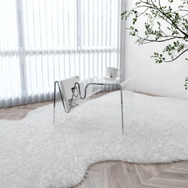 Bàn trà Sáng Tạo Acrylic Sofa Mặt Nhỏ Bàn Thư Viện Nội Thất Phòng Khách Giá Sách Trong Suốt Bàn Trà Nhỏ