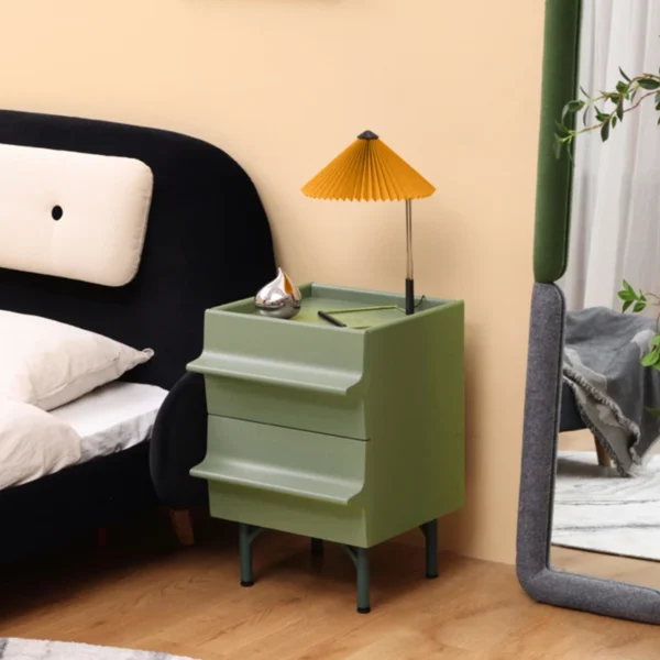 Tủ đầu giường Nhà Thiết Kế Bằng Gỗ Đầu Giường phong cách Châu Âu Nội Thất Phòng Ngủ Hiện Đại Bàn Đầu Giường Có Ngăn Kéo Đèn Nhà Cao Cấp Bên Tủ