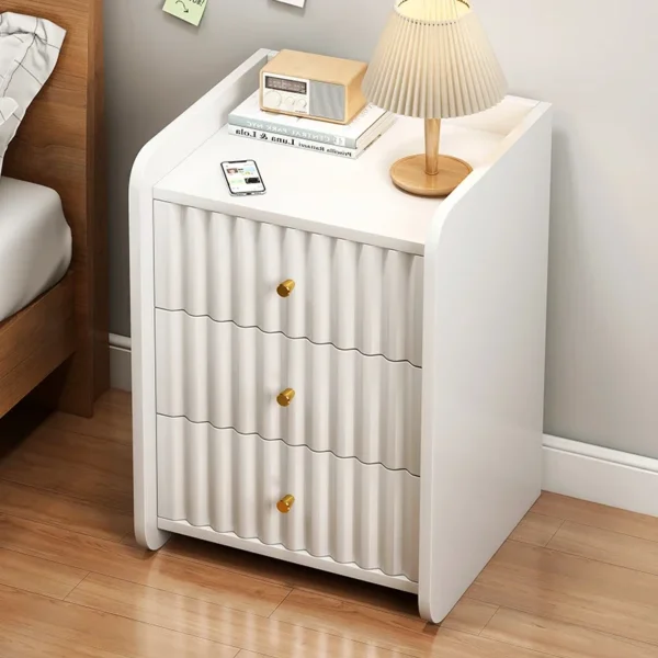 Tủ đầu giường Ngăn Kéo Phòng Ngủ Đầu Giường Cà Phê Nhỏ Trắng Tủ phong cách Châu Âu Bàn Đầu Giường Nộp Hồ Sơ Mesitas De Noche Nhà FurnitureLJYXP