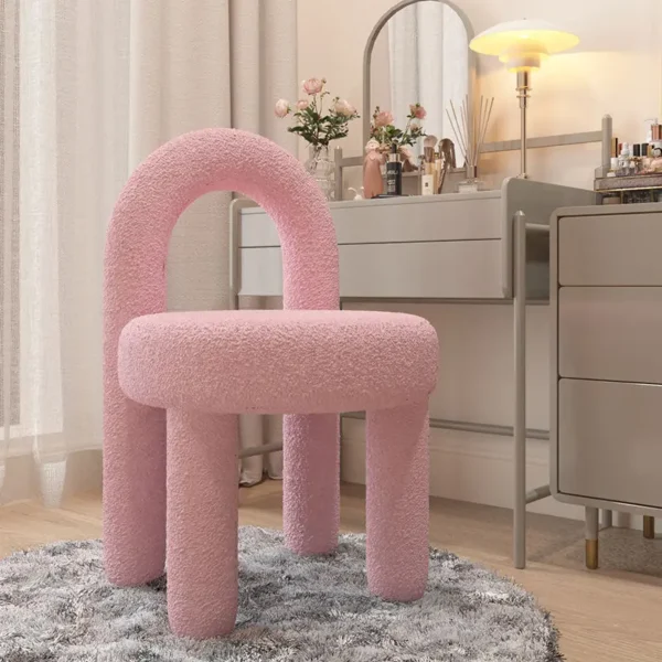 Nội Thất Phòng Khách Thanh Lịch Với Ghế Tựa Lưng Cashmere Bắc Âu Ghế Mỹ Phẩm Ghế Ăn Mỹ Phẩm Ghế Giải Trí Thư Giãn
