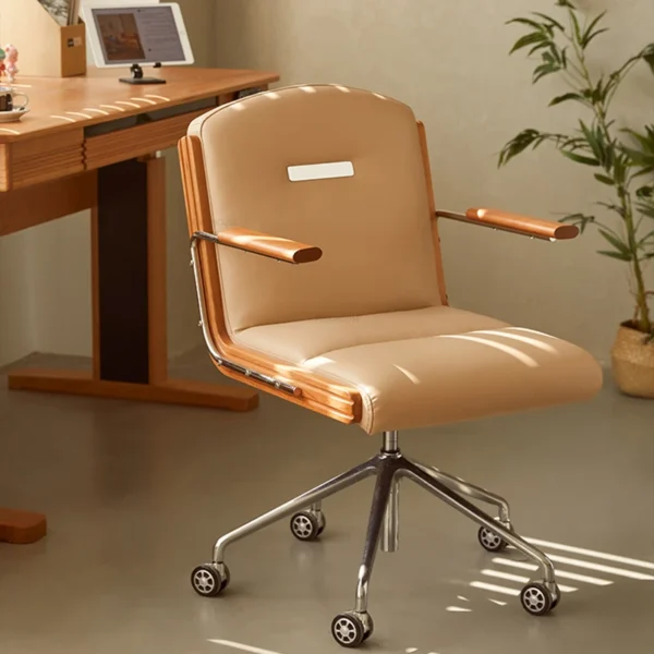 Ghế Văn Phòng Ergonomic Ghế văn phòng sang trọng nội thất văn phòng nâng lên Ghế chơi game da nhà Ghế máy tính thiết kế tựa lưng Ghế xoay