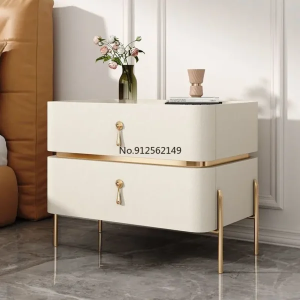 Tủ đầu giường Âu Mỹ đơn giản phòng ngủ hiện đại đá phiến giá rẻ bàn đầu giường gỗ nguyên khối đầu giường столик прикроватный nội thất phòng ngủ
