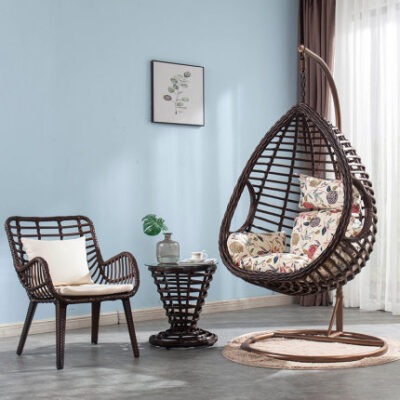 Ghế treo Ghế Wicker Ban công Giỏ Treo Trong nhà Xích đu Chim Yến Ghế Chlorophytum Ghế Võng Lưới Ghế nôi Vườn Mẫu 3