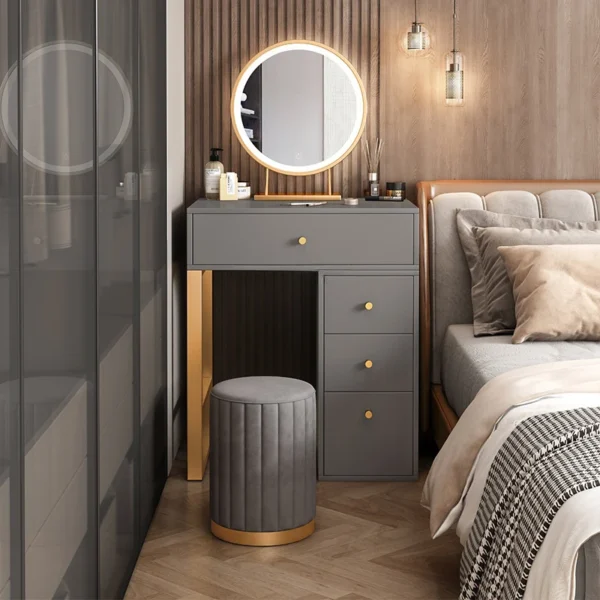 Bàn trang điểm cho nữ Ngăn Kéo Bàn Trang Điểm Hộp Đựng Gương Trang Điểm Bàn Trang Điểm Sang Trọng Để Bàn Nhỏ Penteadeira Nội Thất Gia Đình