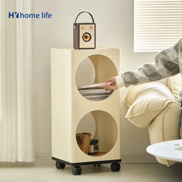 Tủ đầu giường HY Di Động Nhựa Bàn Đầu Giường Tủ Sáng Tạo Tủ Nhỏ Mini Bên Tủ Có Giá Để Đồ