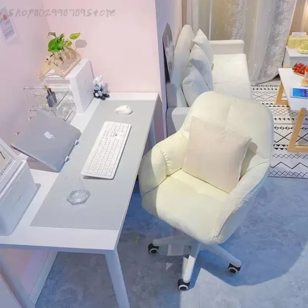Ghế Văn Phòng Tại Nhà Phòng Ngủ Ký Túc Xá Máy Tính Mesas Thoải Mái Xoay 360° Tay Vịn Lưng Bàn Ghế Viết Ghế Vận Chuyển