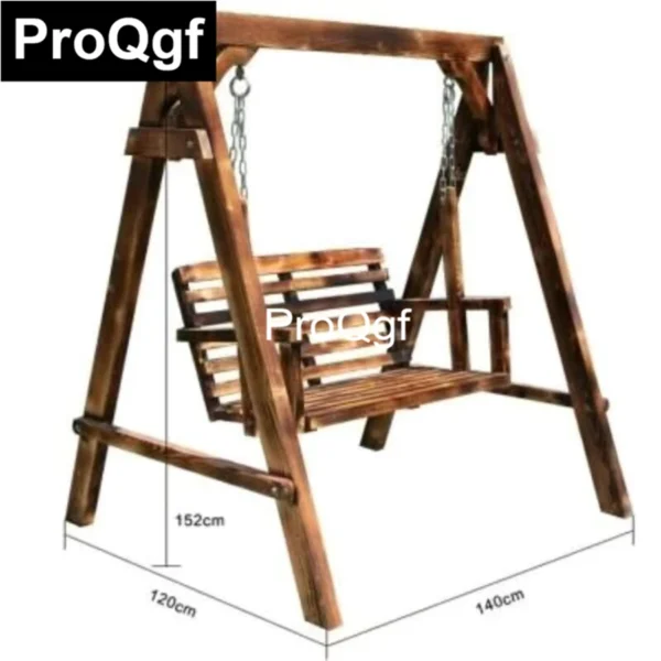 Ngoại thất sân vườn Kfsee 1PCS A Set ins Prodgf Outdoor Yours Garden Ghế xích đu gỗ