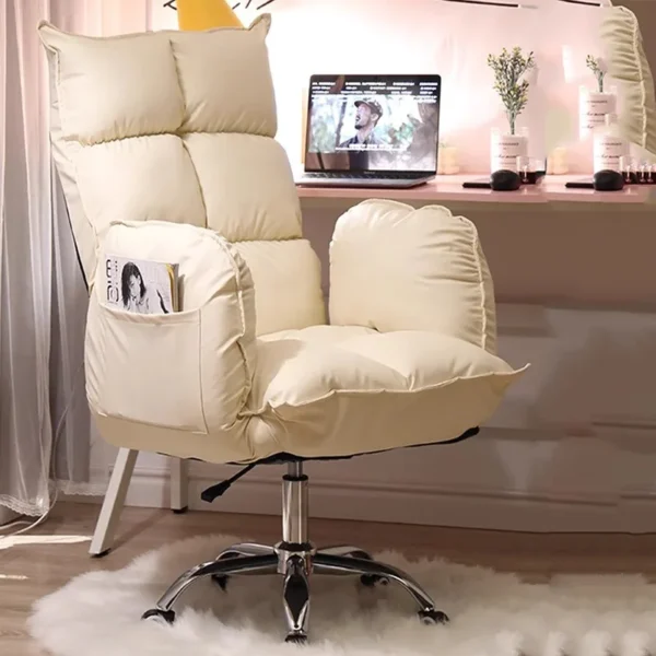 Ghế Văn Phòng Da Cánh Tay Ghế Văn Phòng Game Thủ Công Thái Chống Bẹp Đầu Massage Phòng Ngủ Ghế Vanity Bàn Học Cadeira De Escritorio Nội Thất Phòng