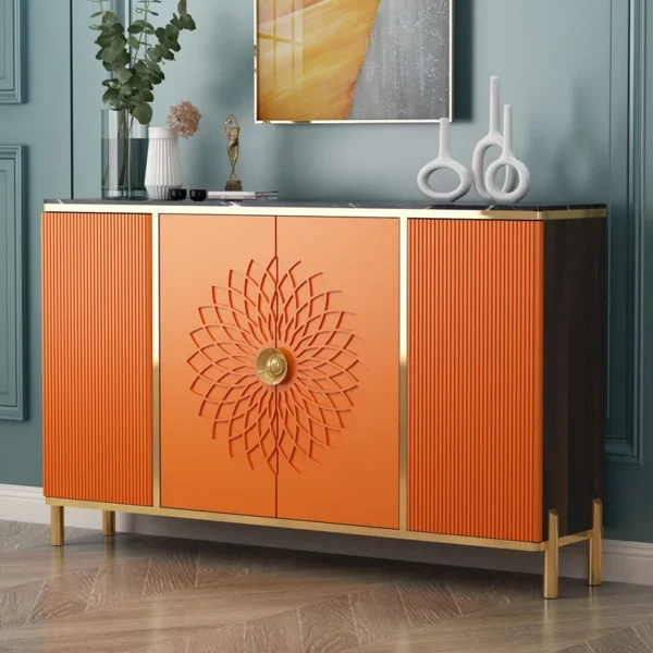 Tủ Phòng Khách Tủ Bảo Quản Màn Hình phong cách Châu Âu Tay Cầm Gỗ Tủ Bảo Quản Nhà Tủ Vitrine Salon Meuble Sân Vườn Bộ Bàn Ghế