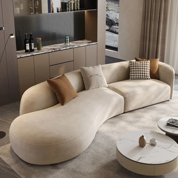Ghế Sofa phòng khách cong sang trọng Ghế Sofa phòng khách Hội nghị Muebles Nội thất phòng ngủ Hogar