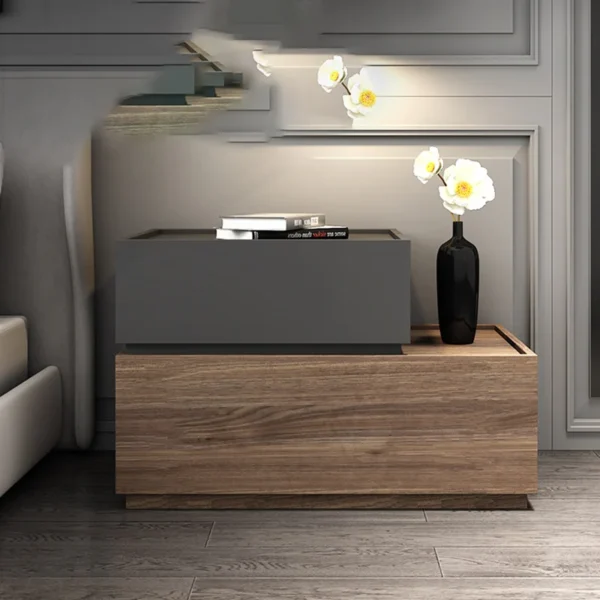Tủ đầu giường Nhỏ Hiện Đại Bàn Đầu Giường Thoải Mái Tủ Gỗ Nâu Bàn Đầu Giường Màu Nâu italy Nội Thất Nachttisch GPF30XP