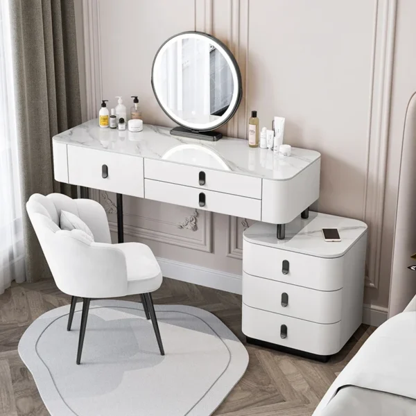 Bàn trang điểm Hiện Đại Bàn Trang Điểm Trang Điểm Vanity Cao Cấp Đầu Giường Phòng Ngủ Ngăn Kéo Bàn Trang Điểm Người Tổ Chức Schmink Tisch Đồ Nội Thất