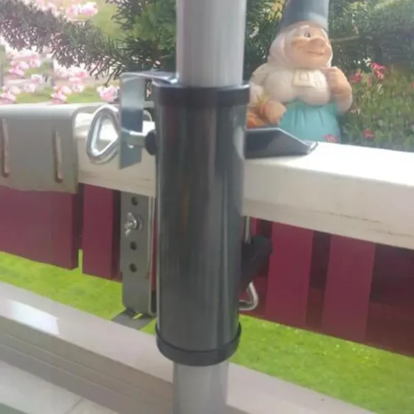 Mới Ngoài Trời Đế Dù Linh Hoạt Dù Giá Đỡ Sắt Dù Đứng Cố Định Kẹp Vườn Ban Công Trong Vòng 38 Mm Chân Đế