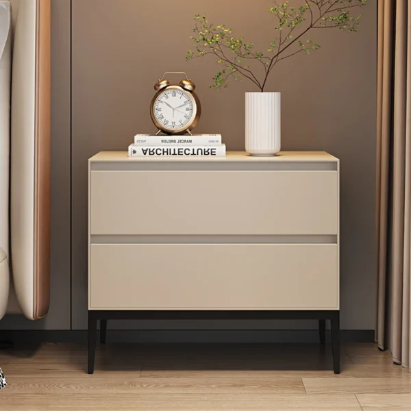 Tủ đầu giường Hiện Đại Giữa Thế Kỷ Bên Cạnh Bàn Ngực Ngăn Kéo Phòng Ngủ Tủ đầu giường Trắng Mesita De Noche Nội Thất Hiện Đại