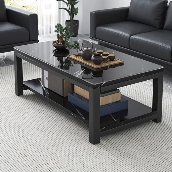 Bàn trà Bắc Âu Trang Trí Phòng Khách Bàn Đen Giá Rẻ Hợp Thời Trang Miễn Phí Vận Chuyển Bàn Cà Phê Đá Cẩm Thạch Tác Dụng Kaffee Tische Nội Thất Gia Đình