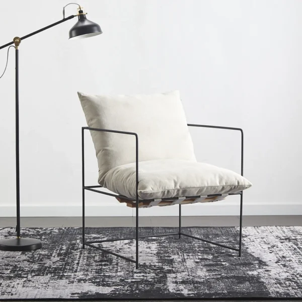 Ghế Sofa Đơn Phong cách châu Âu Ghế Lười Sang Trọng Sắt Ghế Ăn Phòng Khách Hiện Đại Nhà Thiết Kế Nội Thất Đàm Phán Nội Thất Thư Viện