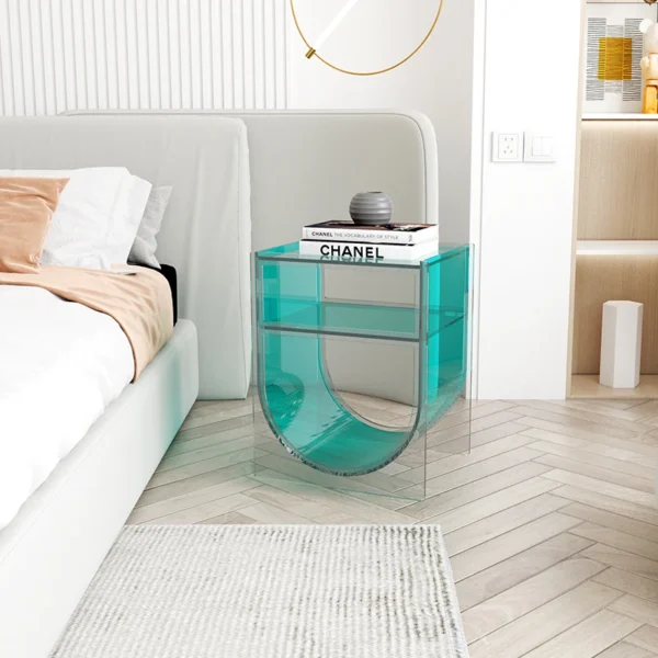 Tủ đầu giường phong cách Châu Âu Bàn Trà Nội Thất Phòng Khách Acrylic Bàn Nội Thất Gia Đình Sofa Bên Phòng Ngủ Đầu Giường Tủ Phòng Tắm