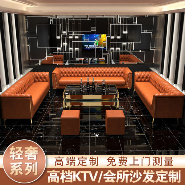 Bàn ghế cao cấp hộp đêm sang trọng karaoke KTV bar sofa thanh nhà hàng hộp góc hình chữ U Ghế hình chữ L Bàn cà phê