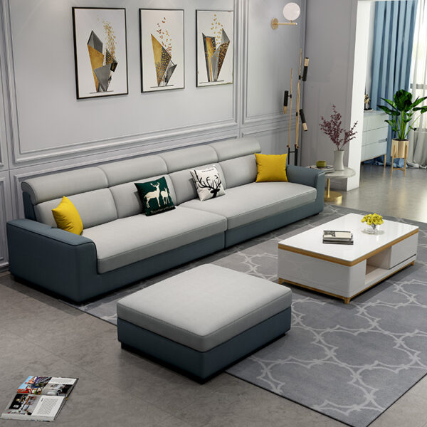 Ghế Sofa vải công nghệ 2021 phòng khách phòng nhỏ mới hiện đại đơn giản ba người Bắc Âu Ghế Sofa vải không thấm nước dùng một lần