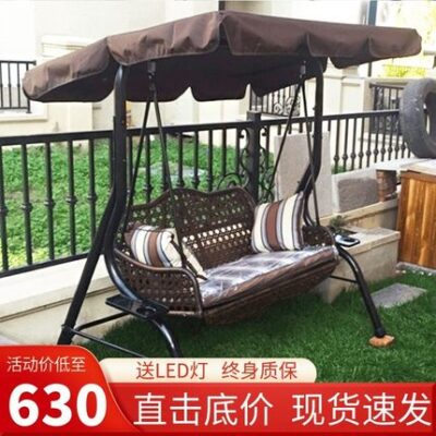 Xích đu Ban công xích đu ghế xích đu ngoài trời ghế treo trong nhà người lớn nhà vườn ngoài trời sân trong xích đu treo giỏ đôi