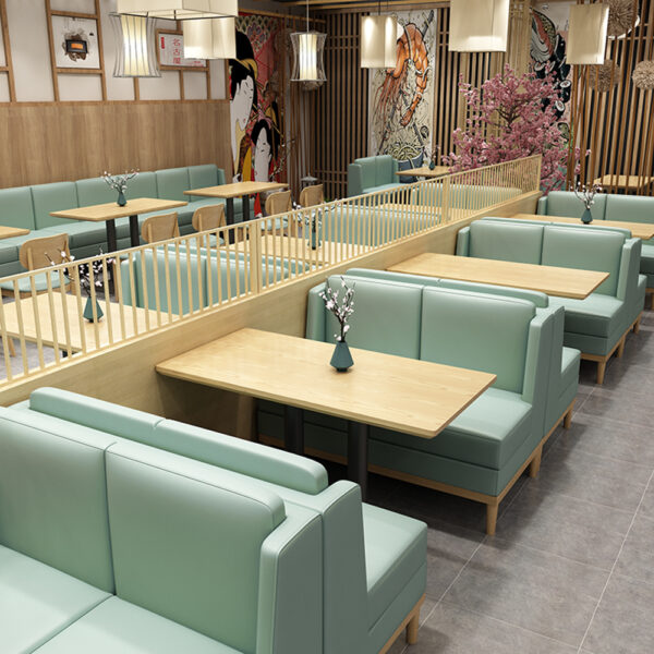 Bàn ghế Nhà hàng quán trà sữa quán cà phê Bàn ghế sofa quán nước đơn giản quán đồ uống cửa hàng tráng miệng ngồi dựa vào tường bình thường