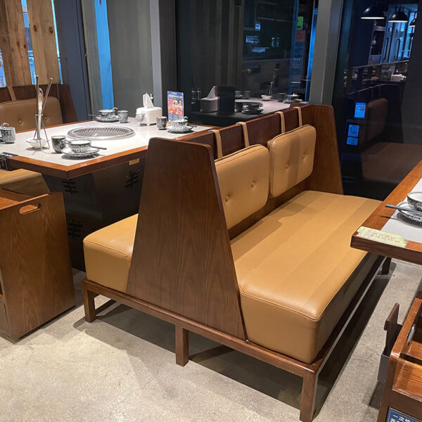 Bàn ghế phong cách công nghiệp nhà hàng mềm túi ghế sofa quán lẩu quán cà phê nhà hàng Bàn ghế cafe