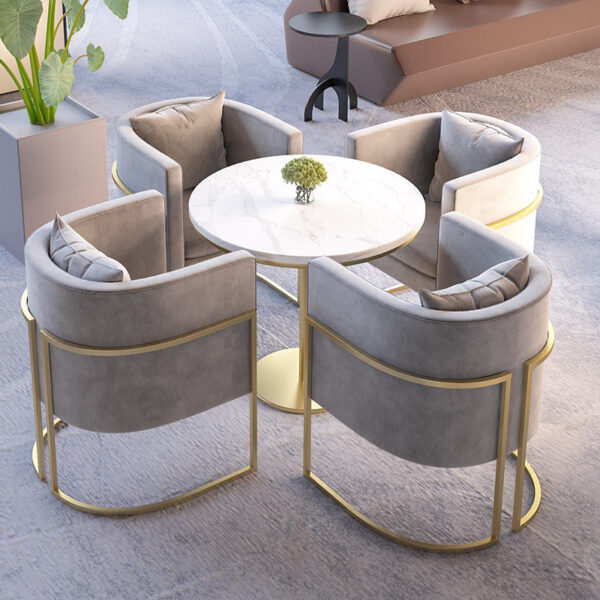 Bàn ghế Văn phòng bán hàng Lễ tân thương lượng Bàn ghế Khu vực nghỉ ngơi Bàn tiếp tân Sofa văn phòng thương mại Quán cà phê Bàn ghế trà sữa
