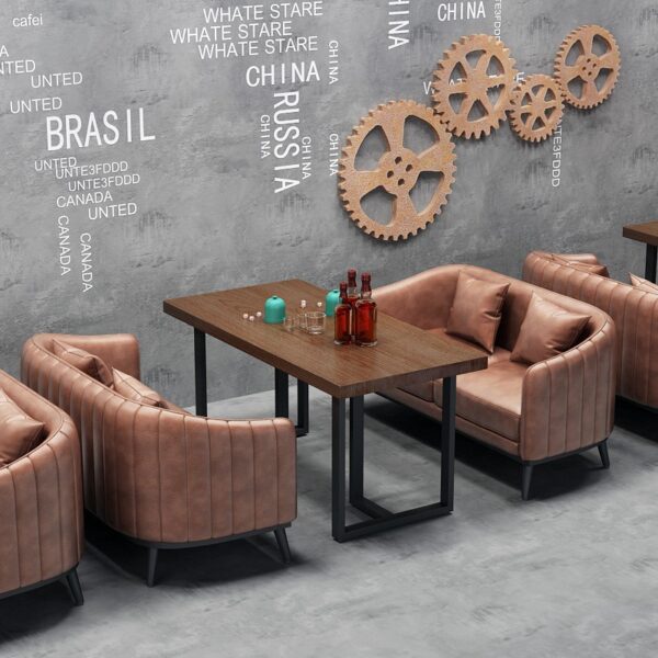 Bàn ghế Phong cách công nghiệp quầy bar thanh rõ ghế sofa nhà hàng ca nhạc cafe nướng lẩu quán trà sữa Bàn ghế