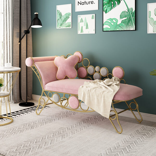 Ghế quý phi Nhà máy giao hàng trực tiếp Bắc Âu chaise longue sofa ghế ban công đơn phòng nhỏ phòng khách phòng ngủ vẻ đẹp sang trọng chiếc ghế dài Châu Âu