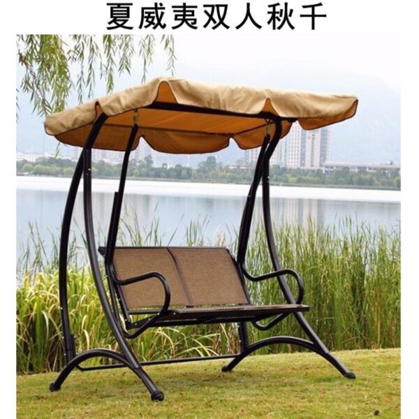 Xích đu ngoài trời bằng sắt rèn ghế bập bênh võng trong nhà và ngoài trời sân vườn sang trọng sân ban công giường đôi bập bênh trẻ em