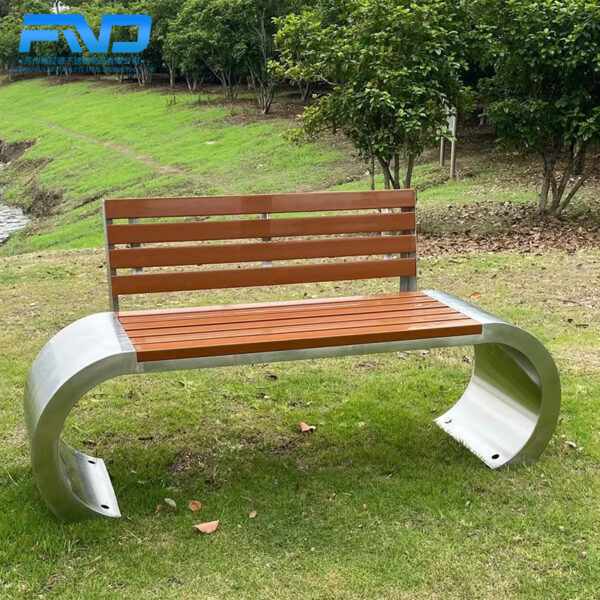 Ghế công viên nhà sản xuất cung cấp Ghế đẩu công viên ngoài trời dải tựa lưng công cộng trung tâm mua sắm danh lam thắng cảnh Ghế đẩu công viên bằng thép không gỉ