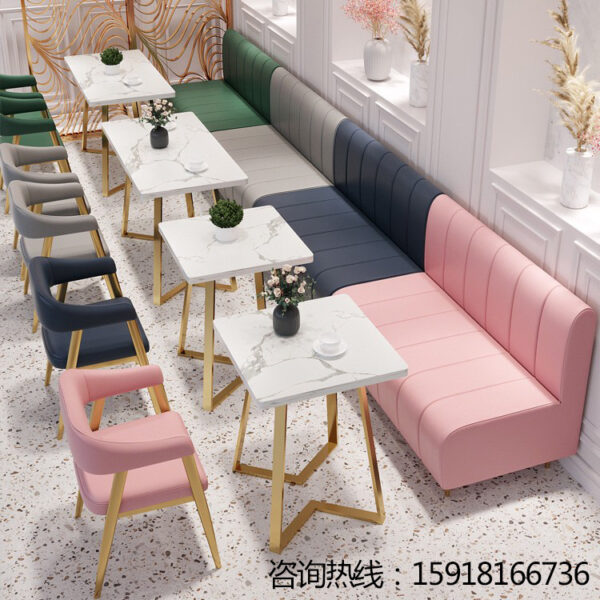Bàn ghế Các nhà sản xuất ghế sofa lưới đèn đỏ sang trọng giải trí thương mại nội thất quán trà sữa cafe Bàn ăn ghế