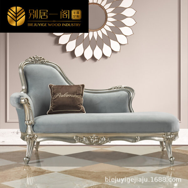 Ghế sofa kiểu Mỹ bọc da Ghế sofa vải kiểu Mỹ phòng khách kết hợp kiểu Pháp nhẹ nhàng sang trọng phòng ngủ kiểu Pháp Ghế dài chạm khắc