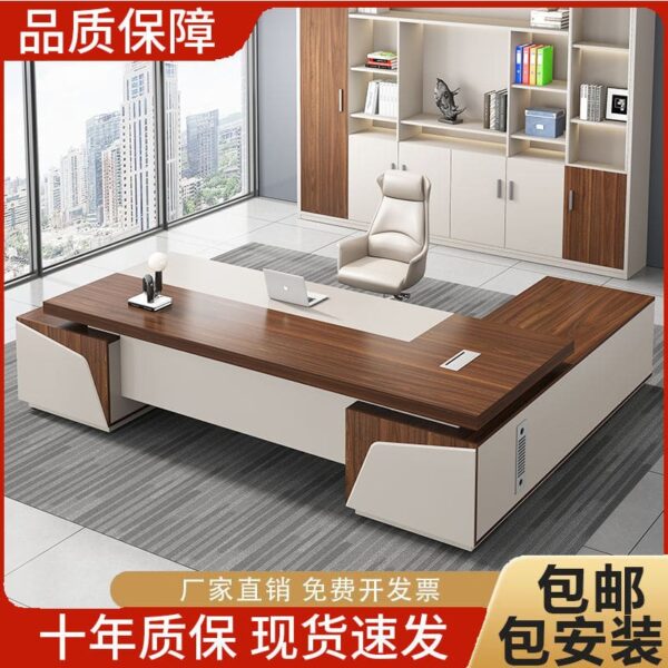 Bàn lãnh đạo kiểu châu Âu, bàn điều hành nhập khẩu, bàn giám đốc chân sắt, bàn giám đốc gỗ tự nhiên